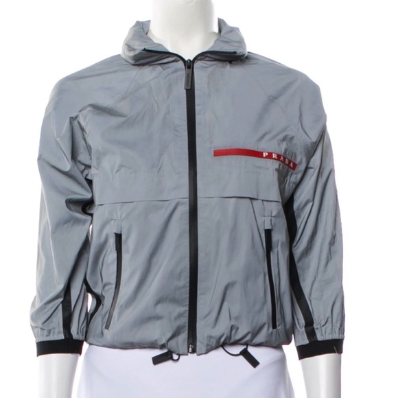 Prada Linea Rossa silver Reflex jacket XS - Picture 1 of 9